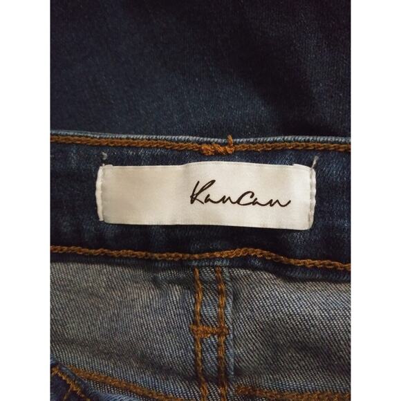 Kancan Estilo Distressed Medium Wash Raw Hem Skinny Jeans Sz 25 - Picture 4 of 5